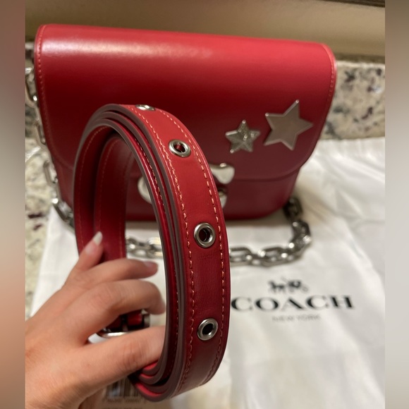 Coach Idol Bag - CM557 - Red Enamel with Silver hardware - Picture 15 of 16